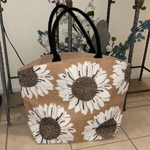 Boutique NWOT Sunflower Market Tote